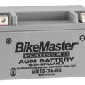 BikeMaster Agm Platinum II Battery #MS12-7A-BS fits Kymco/Yamaha