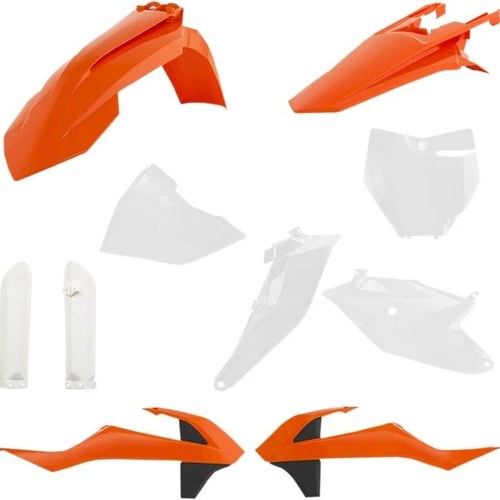 Acerbis Full Plastics Kit 20 Black/Orange/White KTM 85 SX 17/14/85 SX 19/16 2020