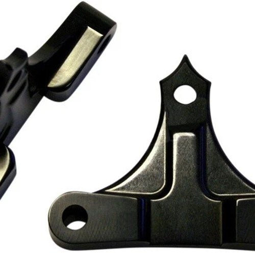Accutronix 49mm Ness Leg Front Fender Spacers 7/16" Black #TFS49-NF7/16B