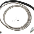 Drag Specialties Braided Hydraulic Clutch Line 80-1/8" +10" Clear Coated #211915