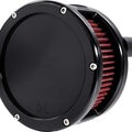 Feuling BA Series Air Cleaner Black With Solid Cover/Red Filter #5433