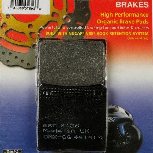 Ebc Organic Brake Pads Rear #FA36 for Suzuki/Kawasaki