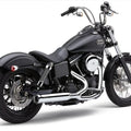 Cobra PowrPro Rpt 2-into-1 Full Exhaust Chrome Harley Dyna 2012-2017