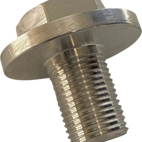 Pro-One Steering Stem Bolt Silver #106201 Harley Davidson