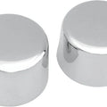 DS Chrome Axle Caps Front Harley Davidson 139084