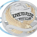 DS Live to Ride Points Cover Gold Harley Davidson 142380