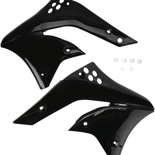 Acerbis Radiator Shrouds Black fits Kawasaki KX450F 2006-2008