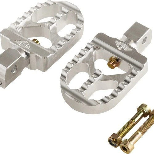Joker Machine Serrated Short Passenger Footpegs Silver #08-57-8 Indian Scout
