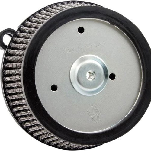 Arlen Ness Big Sucker Stage 1 Air Cleaner Naked SS Filter Black #50-574