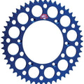 Renthal Sprocket Rear 50T 428 Ultralight Aluminum Blue #121U-428-50GPBU
