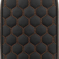 Saddlemen RoadSofa HC Gravestone Sissy Bar Pad Orange Stitch 6.5" W x 11" H