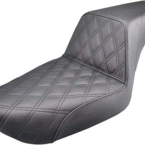 Saddlemen Step-Up LS Seat F. Lattice Stitch Black #283584 Harley Davidson Dyna