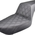 Saddlemen Step-Up LS Seat F. Lattice Stitch Black #283584 Harley Davidson Dyna
