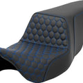 Saddlemen Step-Up HC Seat Blue Stitch #284715 Harley Davidson