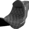 Saddlemen Sdc Performance Gripper Seat With Backrest Silver Stitch #284836