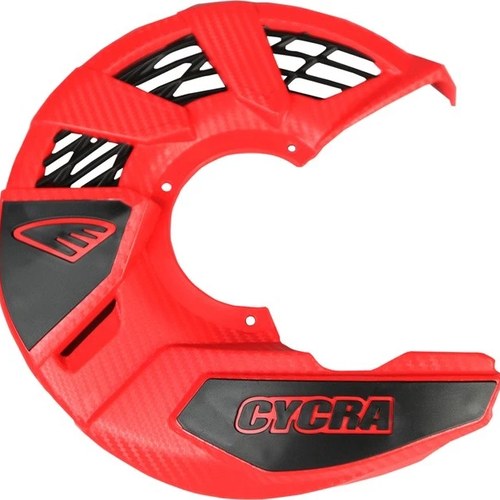 Cycra Tri-Flow Front Brake Disc Cover Red