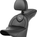Saddlemen RoadSofa CF Seat With Backrest #285061 Harley Davidson