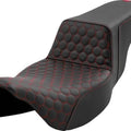 Saddlemen Step-Up HC Ext. Reach Seat Red Stitch #284709 Harley Davidson