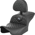Saddlemen RoadSofa HC Ext. Reach Seat With Backrest Silver Stitch #285021