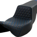 Saddlemen Step-Up HC Ext. Reach Seat Blue Stitch #284705 Harley Davidson
