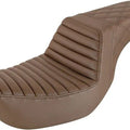 Saddlemen Step-Up LS Tuck-N-Roll Seat Brown #284116 Harley Davidson Softail