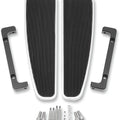 LA Choppers Longboard Solid Floorboards Chrome #LA-7092-01 Harley Davidson