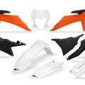 UFO Complete Plastics Kit 25 Special White/Orange/Black #KTKIT530F-444 KTM