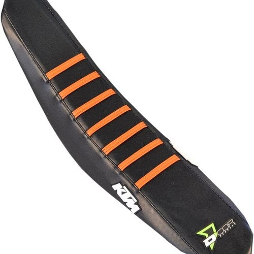 Dcor Ribbed Seat Cover Black/Black/Orange KTM 450 SX-F/250 SX-F/350 SX-F/125