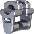 Rox Speed FX Oversize Pivoting Risers For 1-1/8" Handlebar 2" Silver