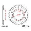 JT Steel Rear Sprocket 428 45T fits Suzuki GZ125 Marauder 1998-2011