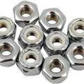 DS Chrome Motorcycle Nylon Insert Lock Nut 10-Pack 10-32 Sae