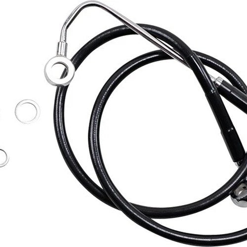 DS Black Vinyl Front Upper ABS Brake Line Kit 40" +6" Black #212046