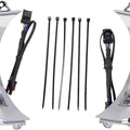 Ciro Fang LED Headlight Bezel with Turn Signals Chrome 45250 Harley