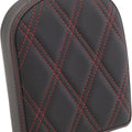 Drag Specialties Double Diamond Pad for Square Sissy Bars Short Black/Red