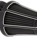 Arlen Ness Monster Sucker 90-Degree Air Cleaner Kit Beveled Black #81-013