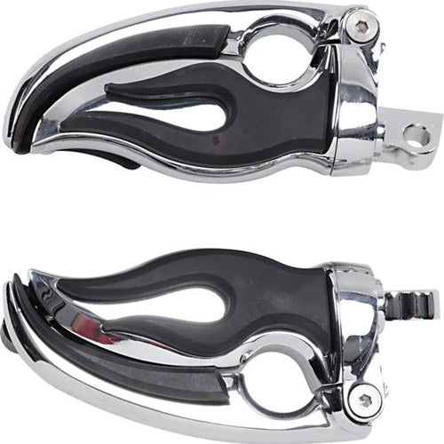 Kuryakyn Flamin' Switchblade Footpegs Male Mount #4411 Harley Davidson
