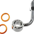 Magnum Non-ABS Upper Brake Line Adapter Chrome #37019 Harley Davidson