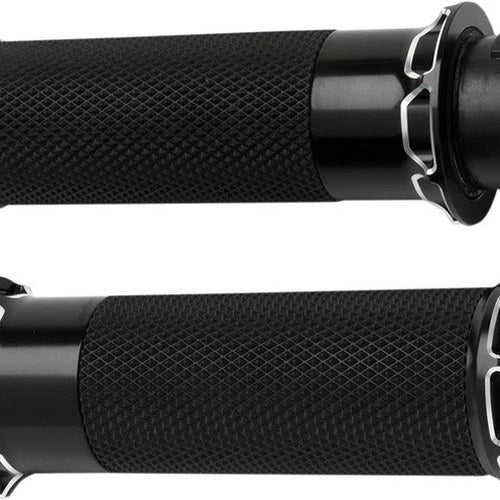 Arlen Ness Beveled Fusion Grips Black #07-329 Harley Davidson