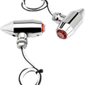 Joker Machine Vega Center Mount LED Turn Signal/Marker Lights Chrome Red
