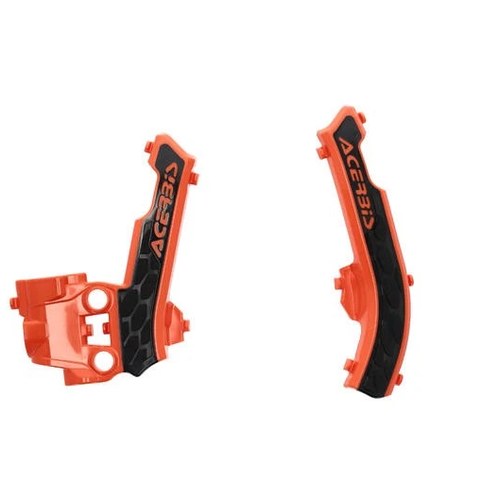 Acerbis X-Grip Frame Guards Orange/Black 2979615225 KTM/Gas/Husvarna Minis