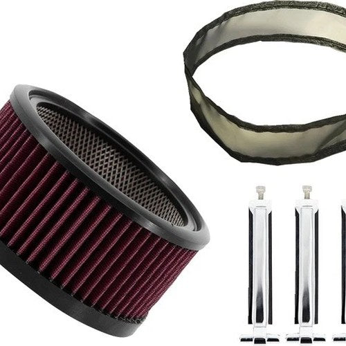 Trask Big Power Filter Kit For Assault Charge Air Cleaner Chrome