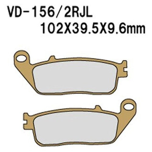 Vesrah VD-156RJL Sintered Metallic Brake Pads #VD-156RJL for Suzuki/Honda
