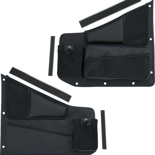 Show Chrome Kaliber Side Organizers Black/Blue #H44-7BLU Polaris