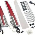 Ciro Calade LED Taillights Chrome White/Red #40085 Harley Davidson Ultra Glide