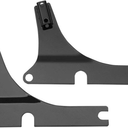 Cycle Visions Sissy Bar Side Plates 11" W Black #CV8090B Harley Davidson Softail