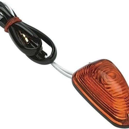 K&S Mini Triangle Flush Mount Marker Light Set Single Filament Amber