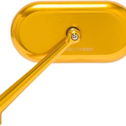 Arlen Ness Oval Mirror Gold Left