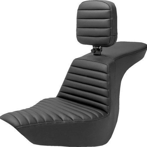Saddlemen Tour Step-Up Tuck-N-Roll Seat With Backrest #284598 Harley Davidson