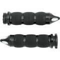Avon Anodized Spike Air Cushioned Grips Black #AIR-90-AN-FL-SP Harley Davidson