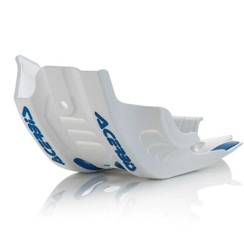 Acerbis Skid Plate with Linkage Guard White/Blue Husqvarna FE 501 2020-2023